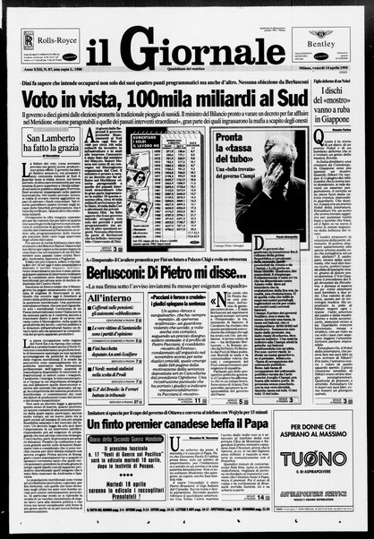 Il giornale : quotidiano del mattino